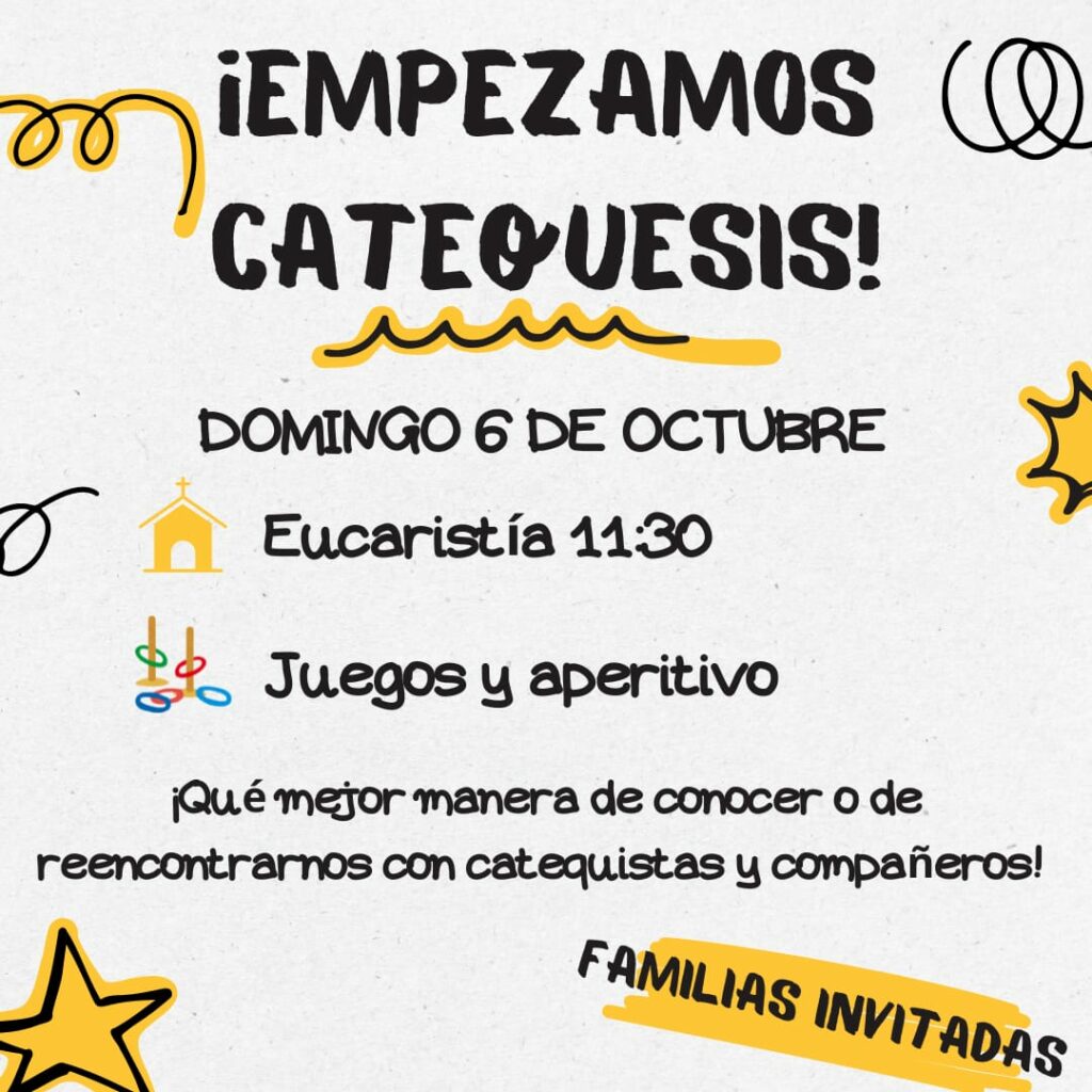 Comenzamos la catequesis