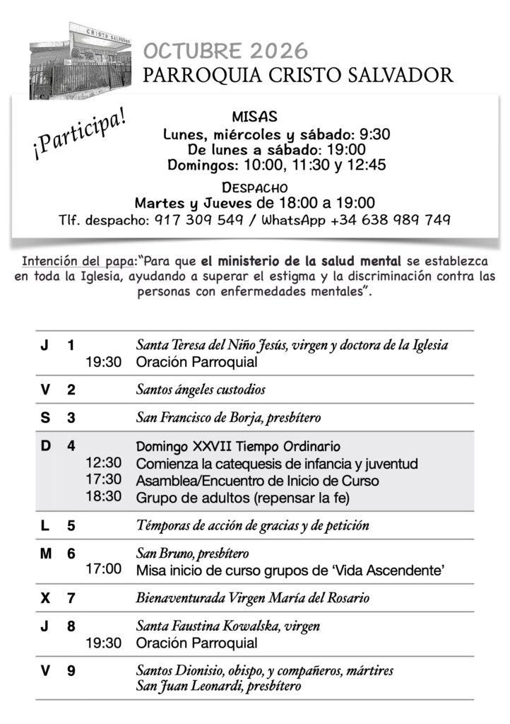 Agenda de Octubre