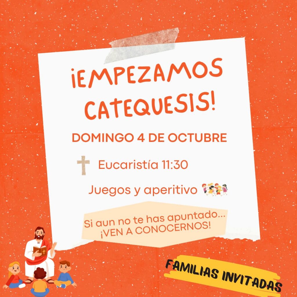 Comienza la Catequesis de Infancia (Domingo 4 de Octubre).